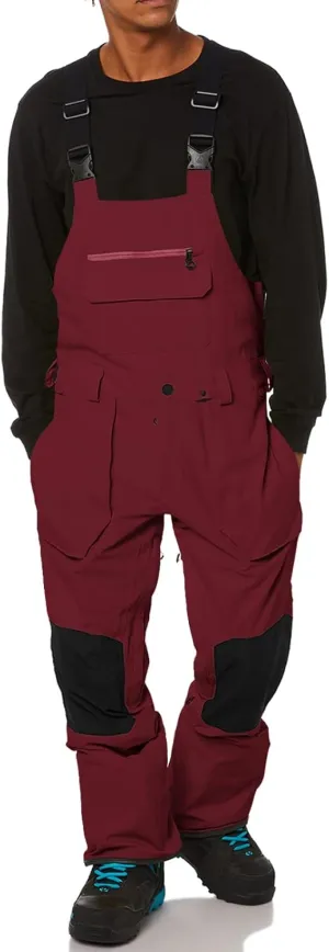 Newffr Men’s Snow Bib Water-Resistant Insulated Waterproof Snow Pants Ski Snowboard Overalls