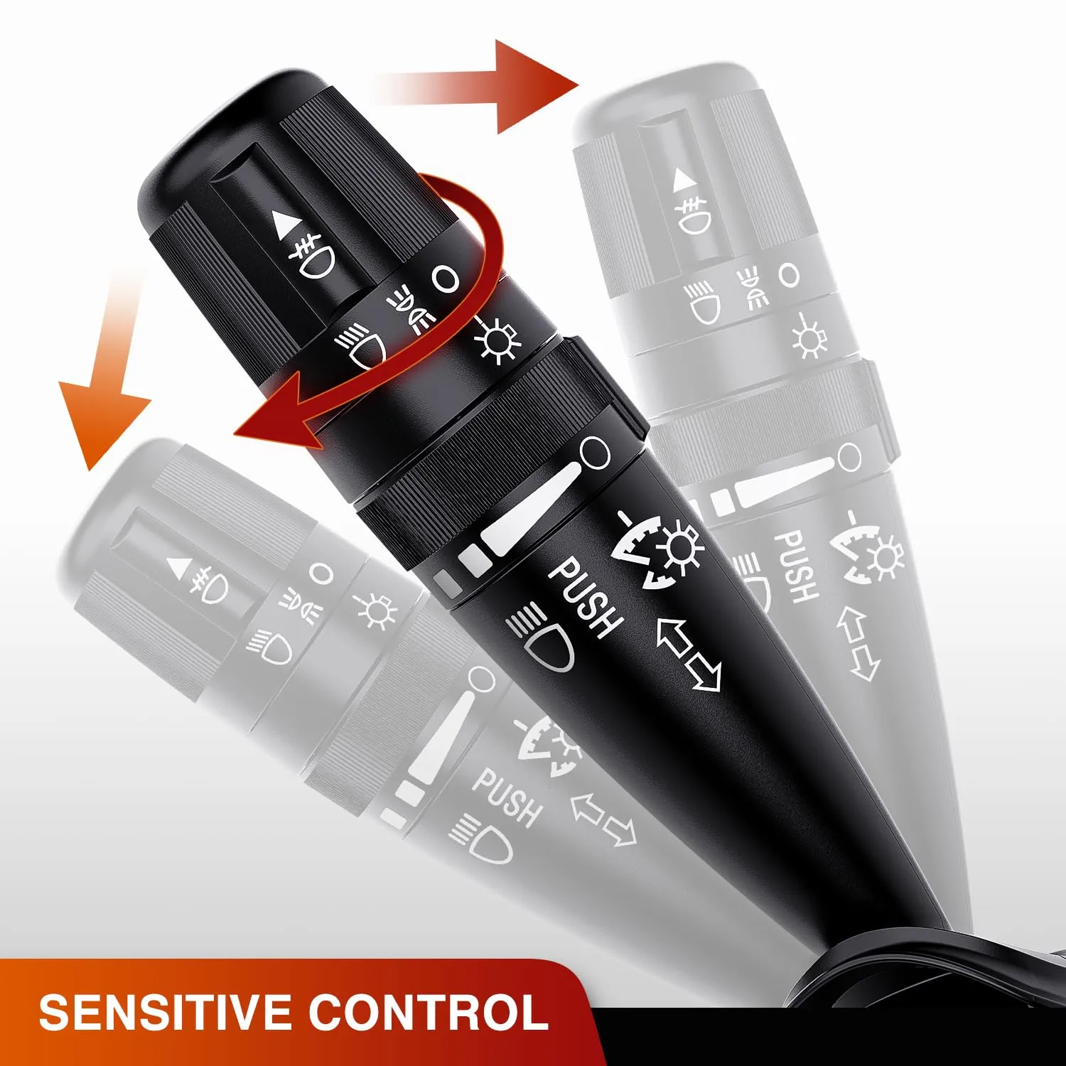 Nilight Turn Signal Switch Compatible with 2007-2018 Jeep Wrangler Compass Patriot 2008-2010 Grand Cherokee Liberty 2007-2014 Dodge Avenger Nitro 2007-2010 Chrysler PT Cruiser Sebring, 2 Year Warranty