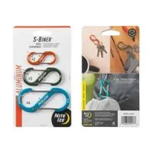 NITE IZE-S-BINER DUAL (ALUMINIUM)-SET OF 3