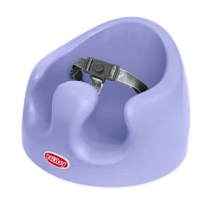 Nuby My Floor Seat - Portable Baby Chair with Soft Foam Cushion, Safety Harness, and High Back Design - 4  Months - Purple