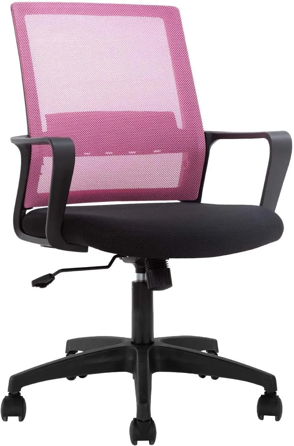Office Chairs, Home Office Chair Ergonomic Desk Chair Mesh Computer Chair Mid Back Task with Lumbar Support, Adjustable Comfortable Executive Rolling Swivel Task Gaming Chairs with Armrest for Men Wom