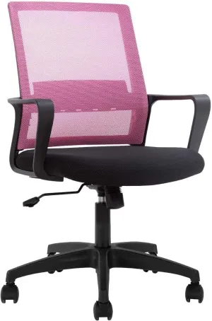 Office Chairs, Home Office Chair Ergonomic Desk Chair Mesh Computer Chair Mid Back Task with Lumbar Support, Adjustable Comfortable Executive Rolling Swivel Task Gaming Chairs with Armrest for Men Wom