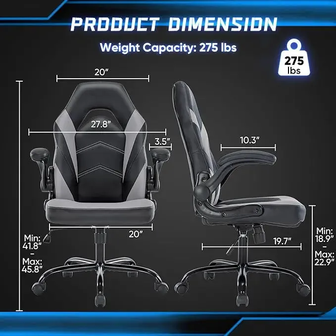 Office Desk Leather Gaming Computer Chair