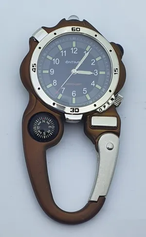 ONTIME KARABINER UNISEX WATCH TORCH COMPASS