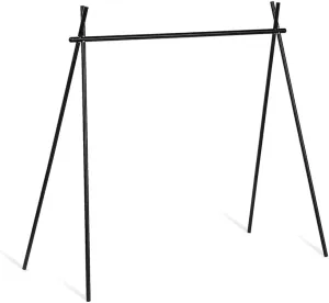 Outdoor Camping Cups Bowls Folding Drying Rack Hung Shelf with Hook Aluminum Alloy Bracket Picnic BBQ Tableware Cookware Storage Rack Campsite Tools Shelf