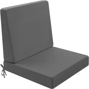 Outdoor Cushions for Patio Furniture, Outdoor Seat and Back Cushion, Waterproof Hampton Bay Deep Seat Replacement Couch Cushions for Garden Lawn, 24x24