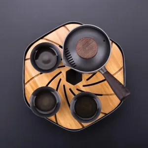 Outdoor Portable Tea Dispenser Tea Set Tea Water Separation Tea Cup