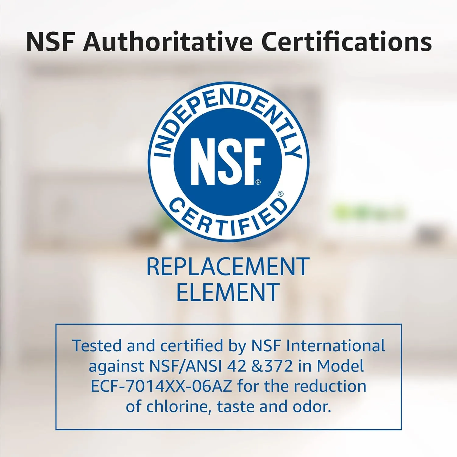 Overbest NSF Certified Pitcher Water Filter, Replacement for Brita® Pitchers and Dispensers, Brita® Classic 35557, OB03, Mavea® 107007, and More, Includes 6 Filters