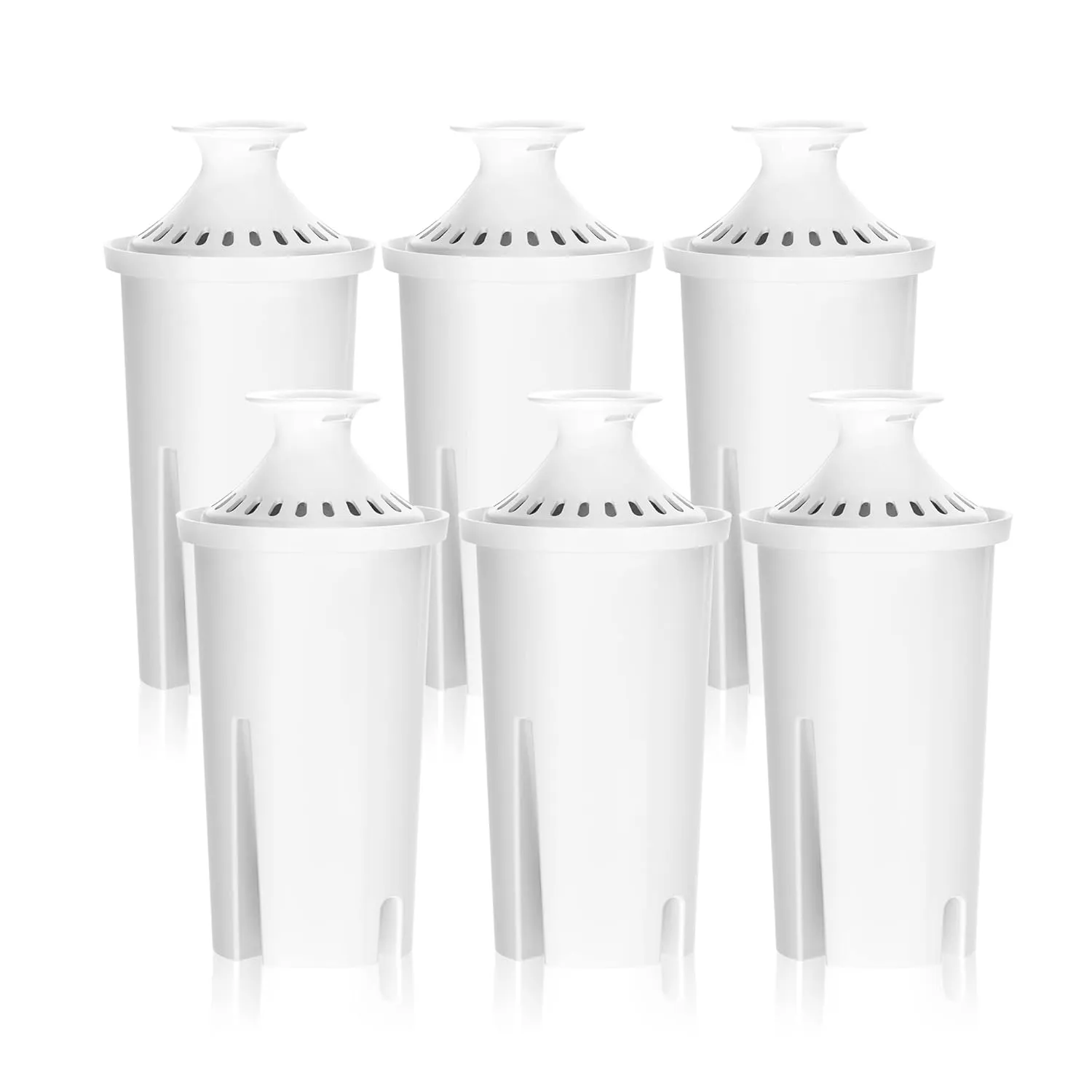 Overbest NSF Certified Pitcher Water Filter, Replacement for Brita® Pitchers and Dispensers, Brita® Classic 35557, OB03, Mavea® 107007, and More, Includes 6 Filters