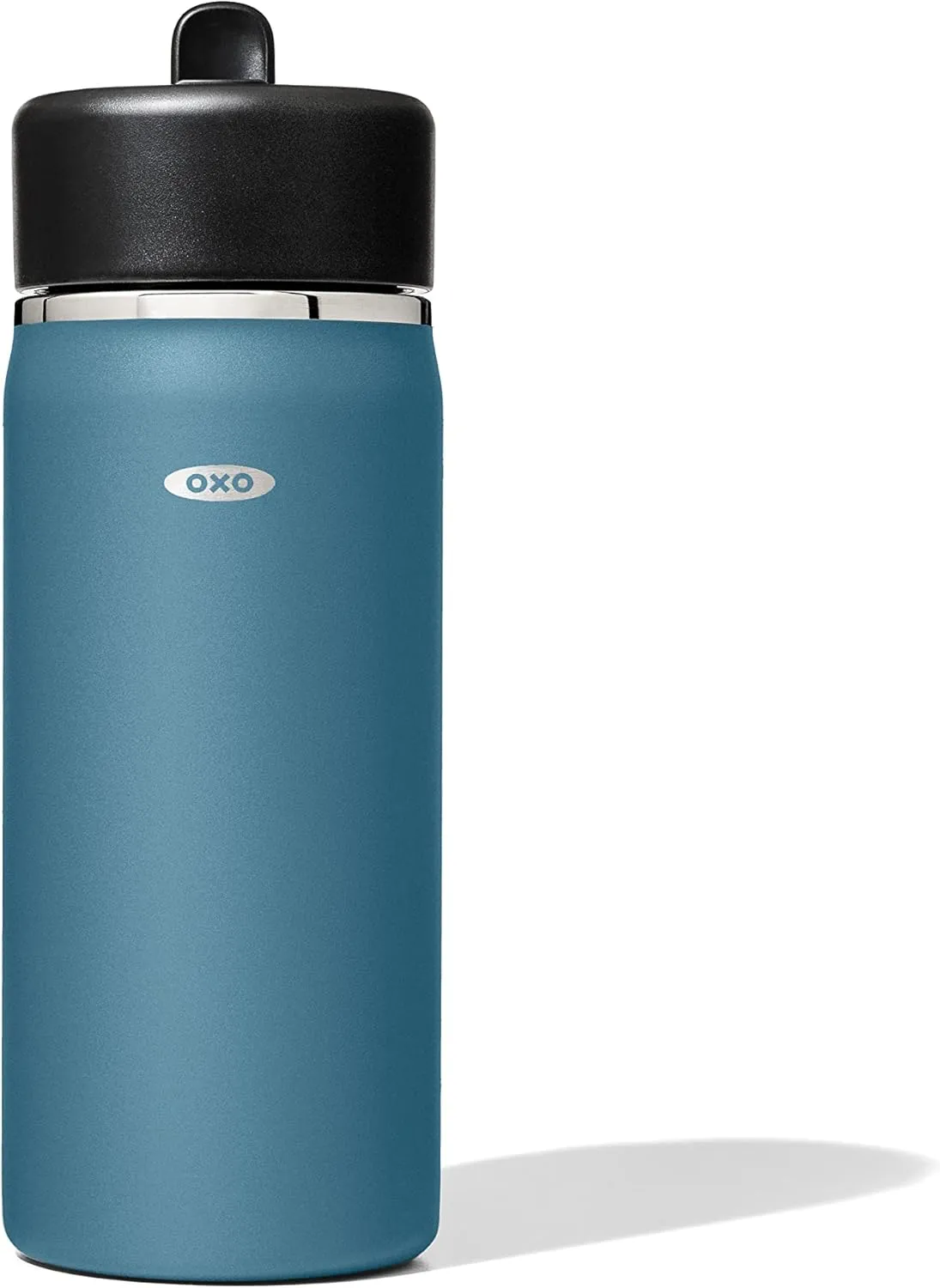 OXO Strive 16oz Wide Mouth Water Bottle with Straw Lid - Aquamarine