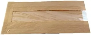PACKNWOOD 210GPU501L Sugarcane fiber lid for 210GPU350/500 - L:4.53in H:0.59in - 500pcs