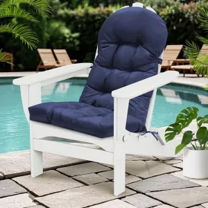 Patio Chair Cushions High Back Thicked Chair Pad Adirondack Chair Cushion, Waterproof and Fade- Resistant Patio Chairs Cushion Throw Rocking Chair Cushions Outdoor and Indoor,43in*20in (Blue)