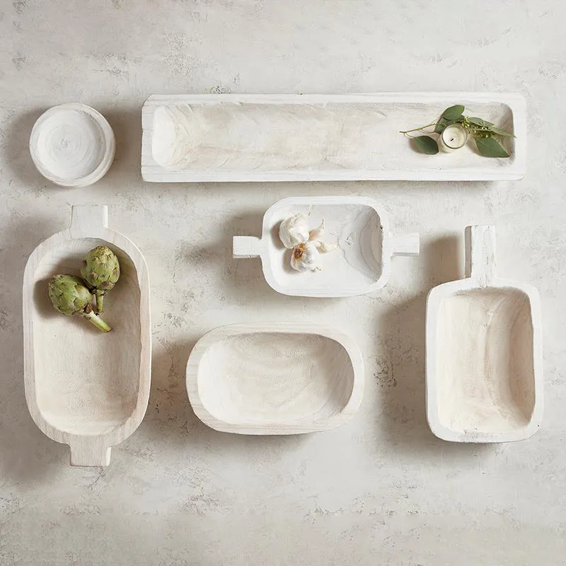 Paulownia Wood Dough Bowl