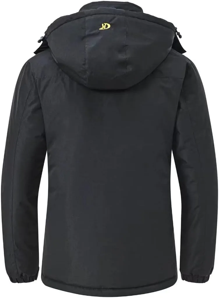 Pdbokew Women's Skiing Snowboarding Jackets Fleece Hood Mountain Snow Coat