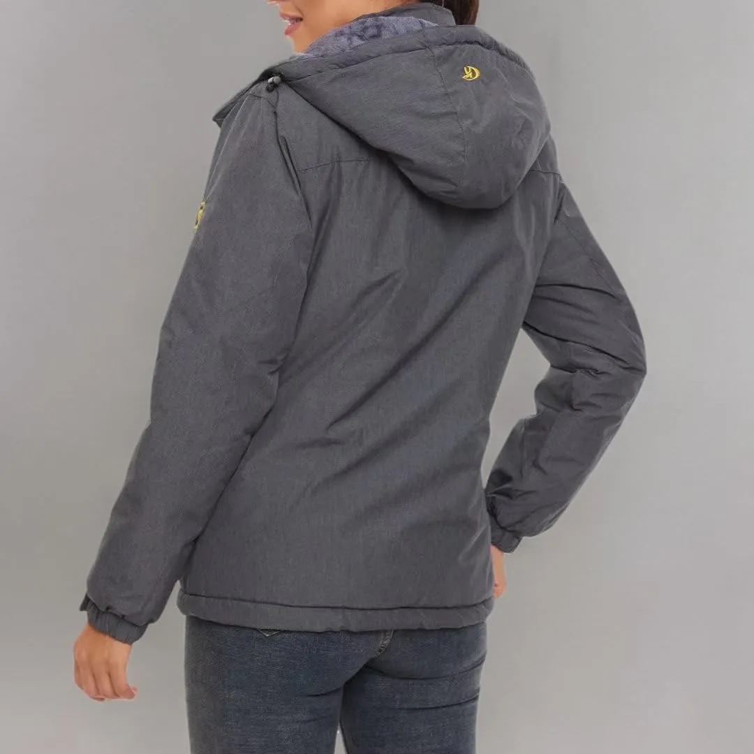 Pdbokew Women's Skiing Snowboarding Jackets Fleece Hood Mountain Snow Coat