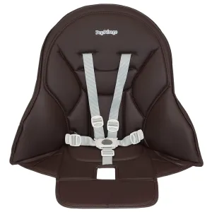 Peg Perego Siesta/Prima Pappa Zero 3 high Chair Replacement Upholstery with seat Belt, Cacao (Brown)