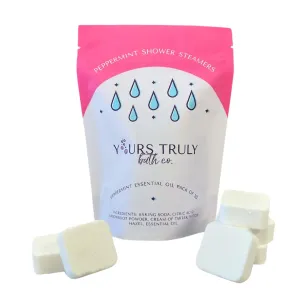Peppermint Shower Steamers, Aromatherapy Shower Steamers, Shower Tablets Aromatherapy, Shower Steamers with Essential Oils, Shower Bombs Made in the USA, Stress Relief and Self Care