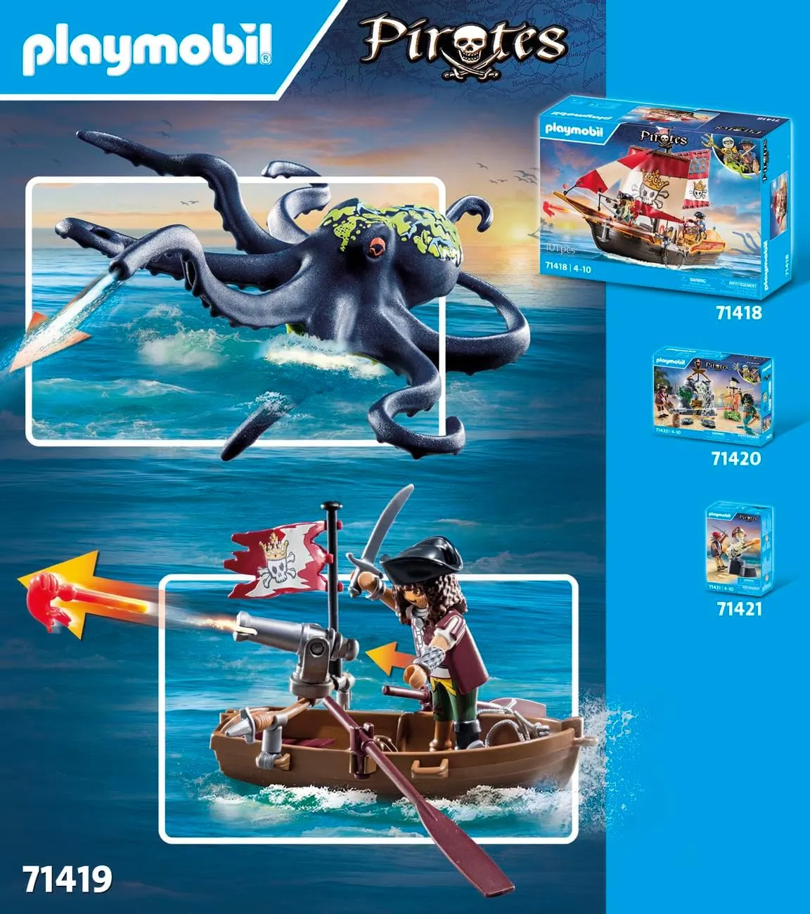Playmobil Pirates: Battle with The Giant Octopus
