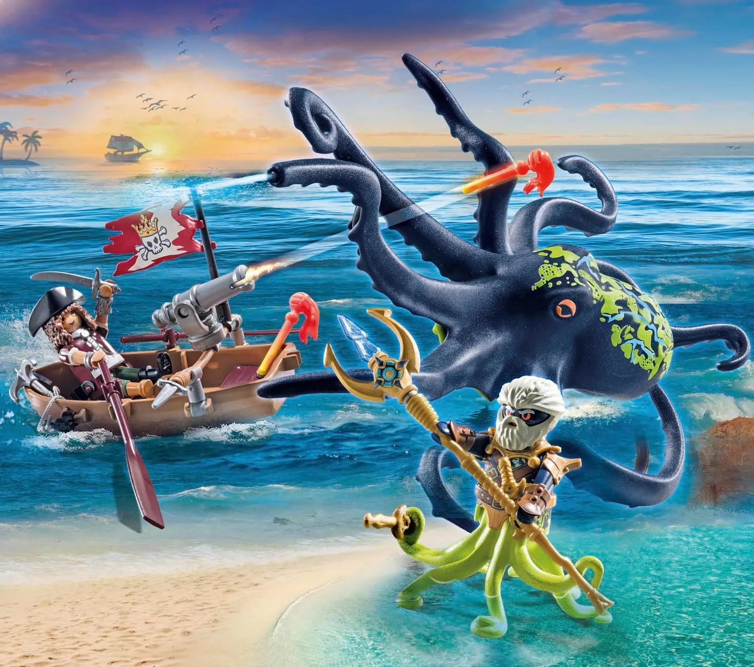 Playmobil Pirates: Battle with The Giant Octopus