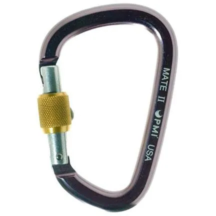 PMI Mate II HMS Screwgate Aluminum Carabiner