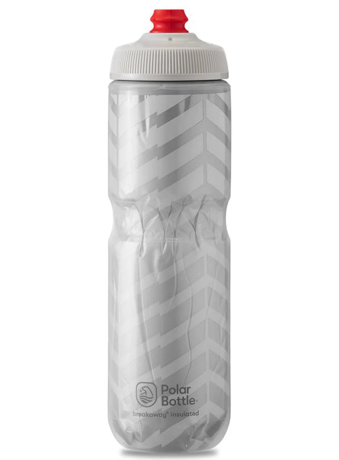 Polar Bottle Breakaway Bolt Insulated Water Bottle - 24oz - White-Silver