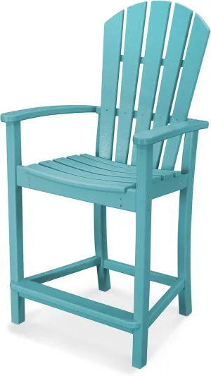 POLYWOOD® Palm Coast Counter Chair, Aruba