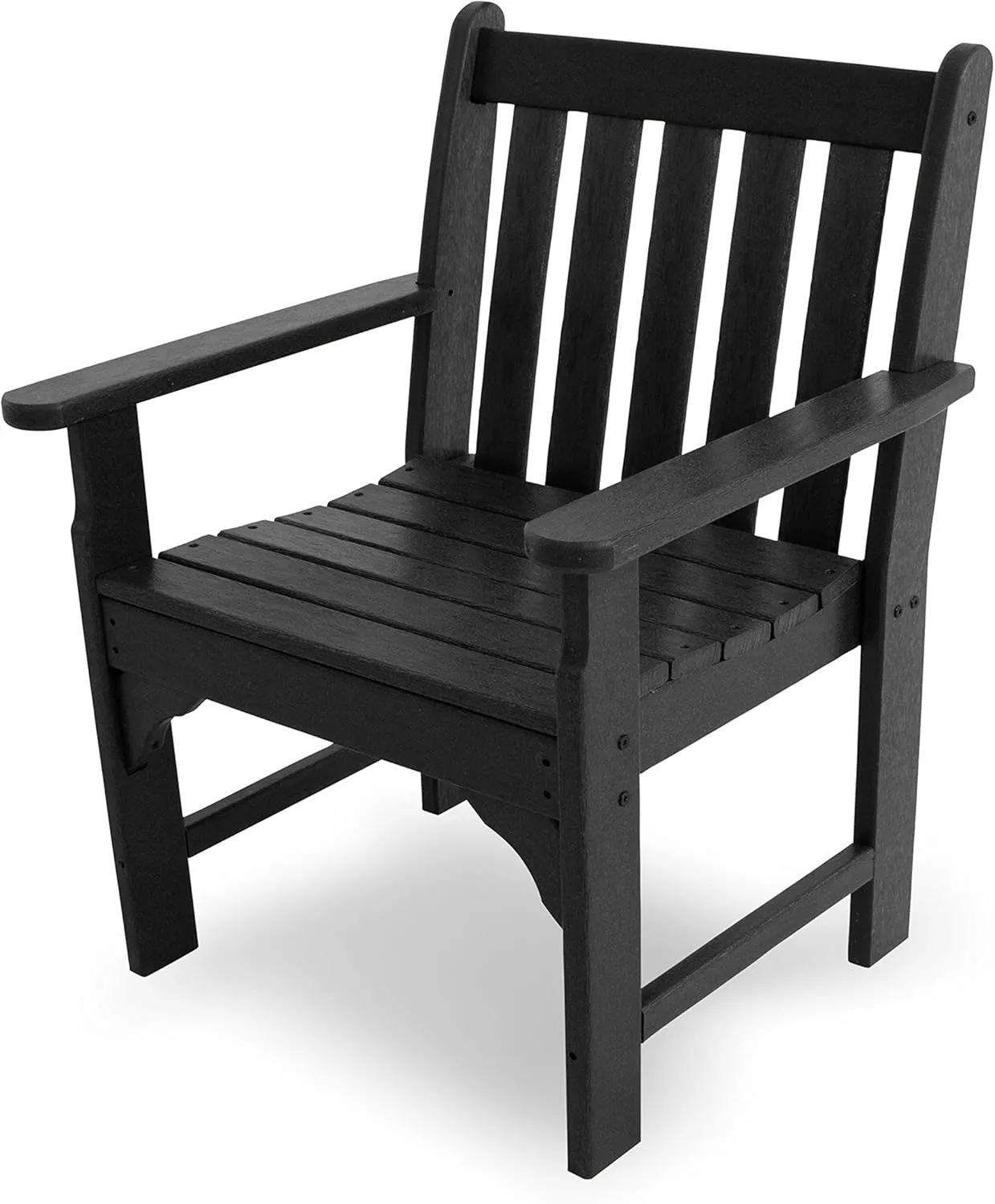 POLYWOOD Vineyard Arm Chair, Black