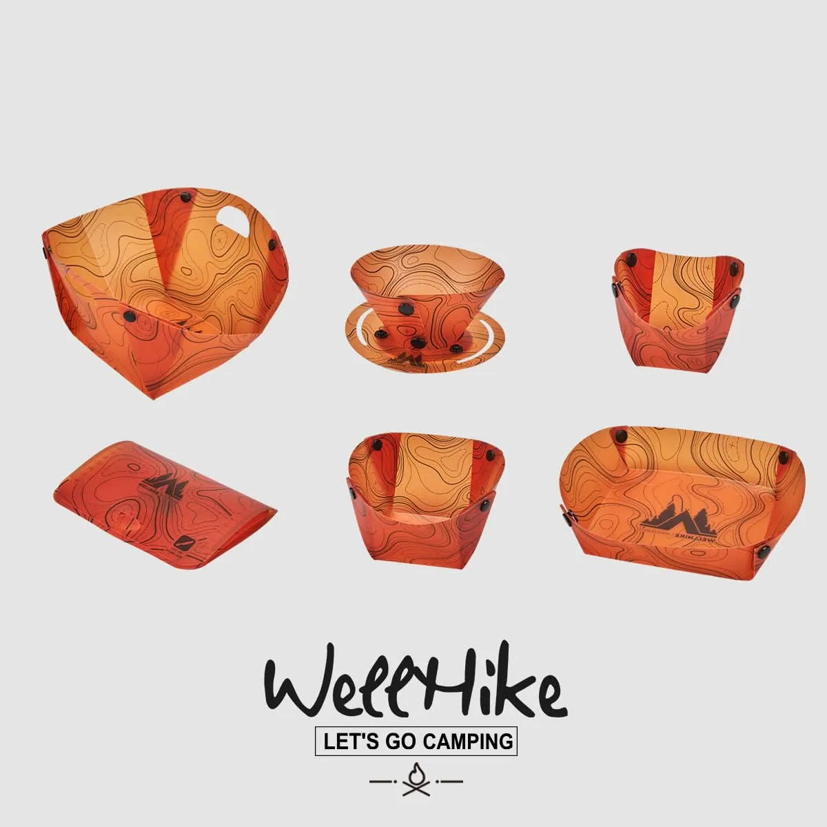 Portable Folding Tableware Set – Lightweight & Multi-Purpose Outdoor Dining Kit