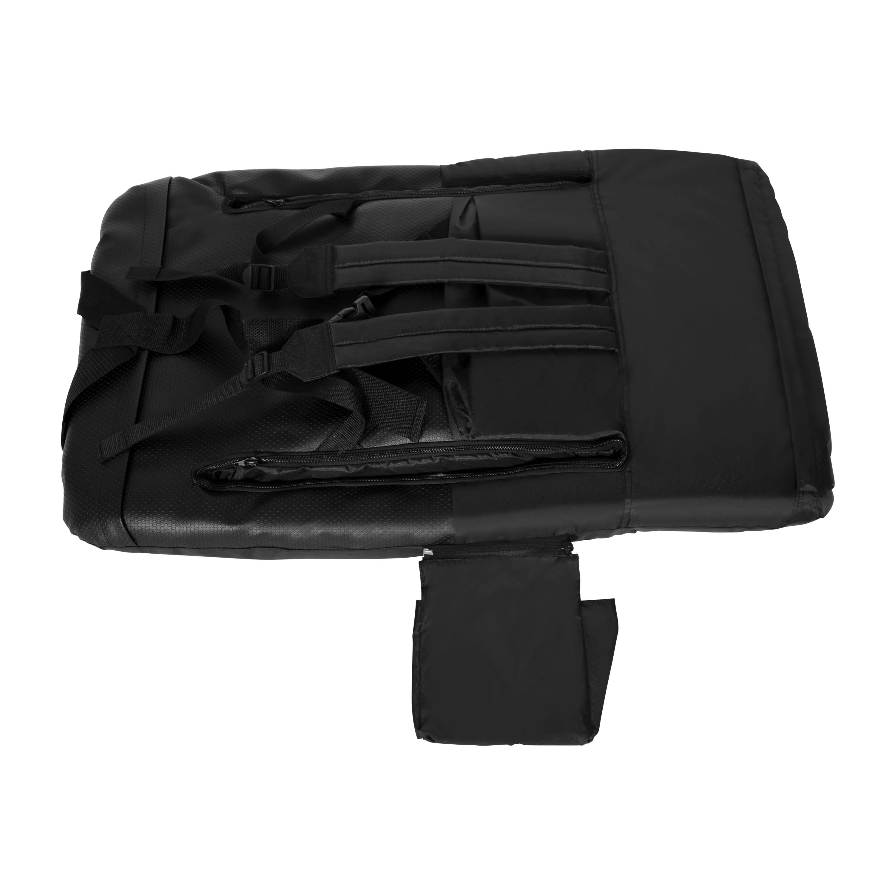 Portable Lightweight Reclining Stadium Chair with Armrests, Padded Back & Seat with Dual Storage Pockets and Backpack Straps