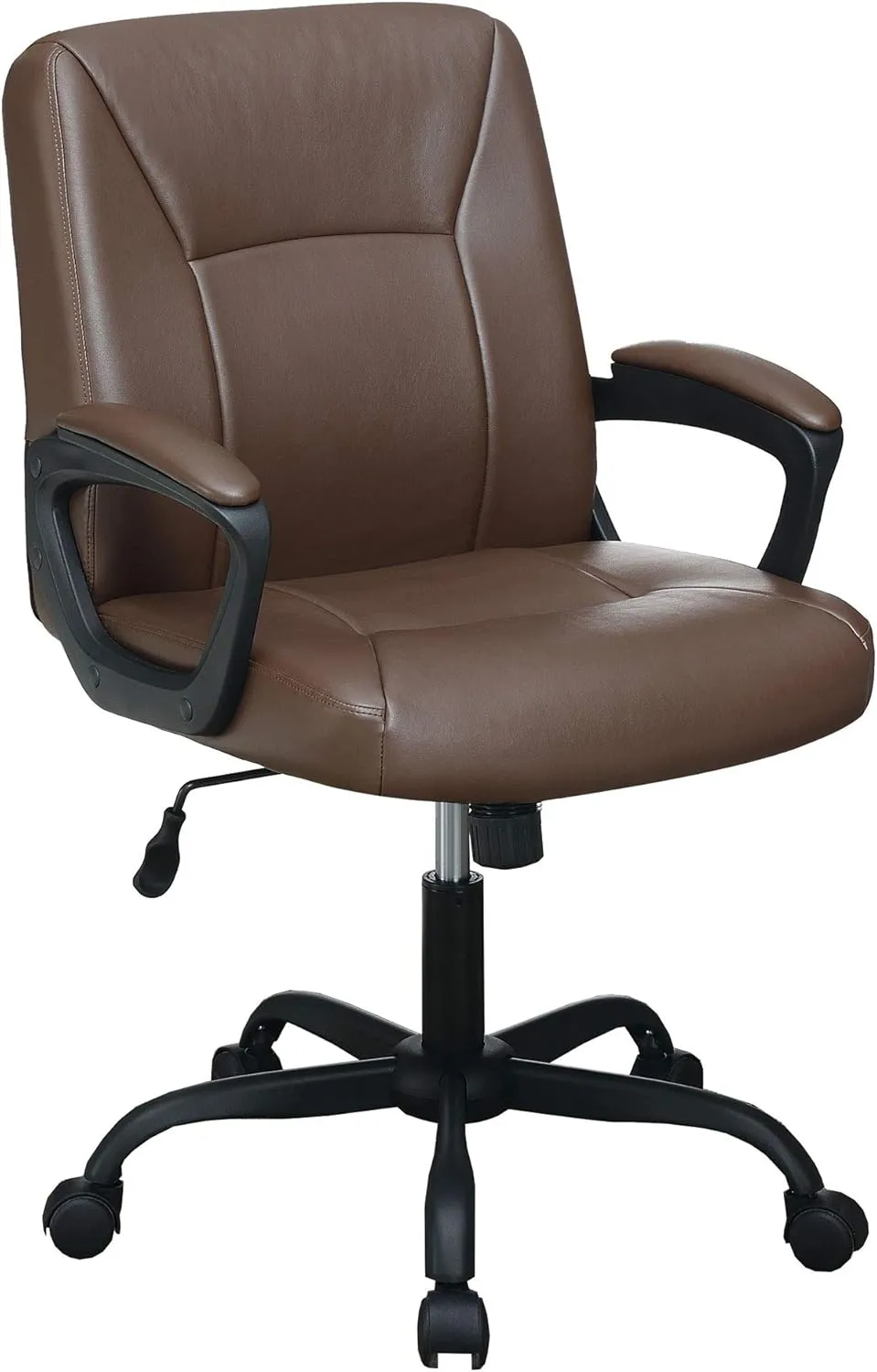 Poundex Lux Office Chair, Brown