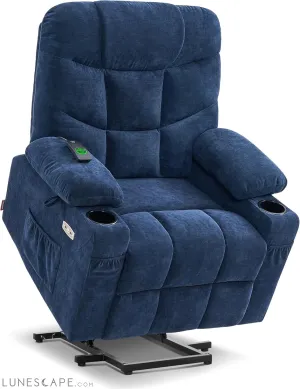 Power Lift Recliner Chair with Extended Footrest for Elderly People,