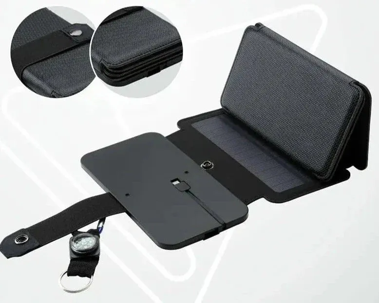 Powerbank and telephone foldable charging system on solar energy