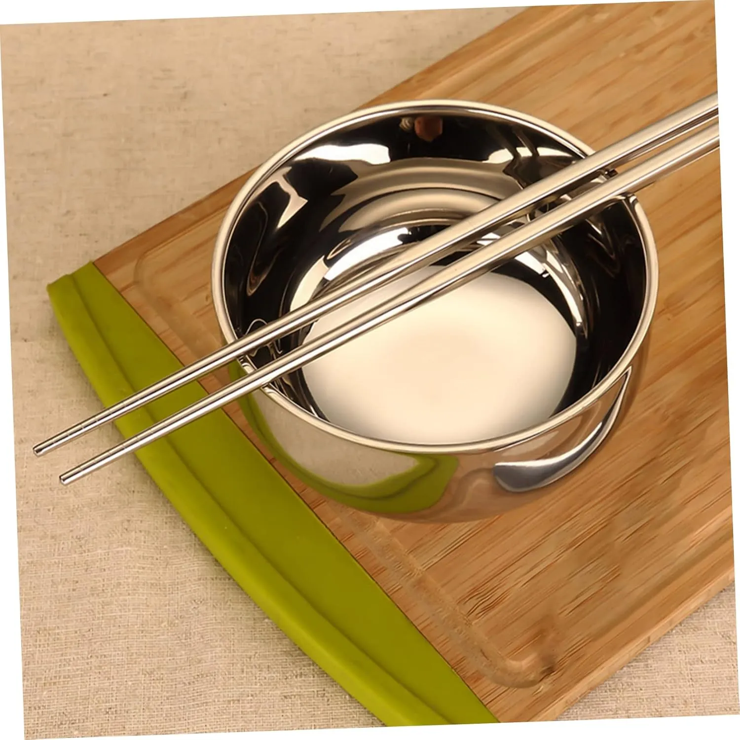 PRETYZOOM Utensils for Lunch Box Bowl Spoon Stainless Steel Cutlery Portable Chopstick Set Home Tableware for Camping