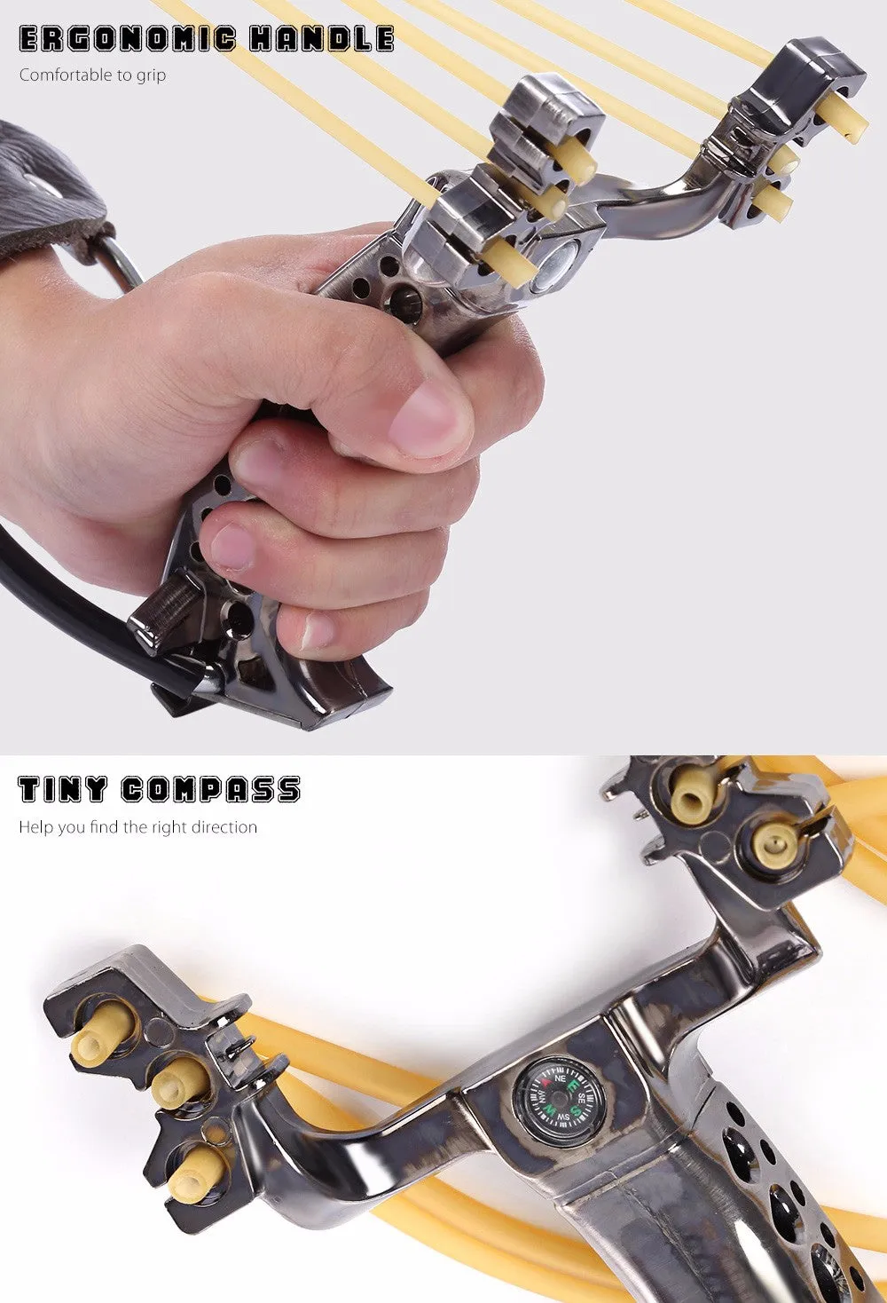 Professional Tactical Plastic Pocket Slingshot for Hunting