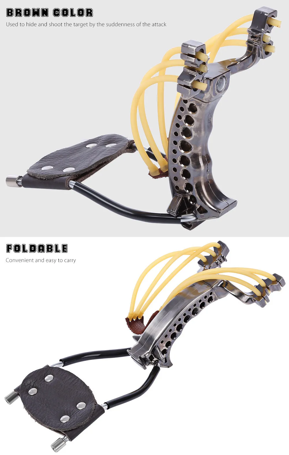 Professional Tactical Plastic Pocket Slingshot for Hunting