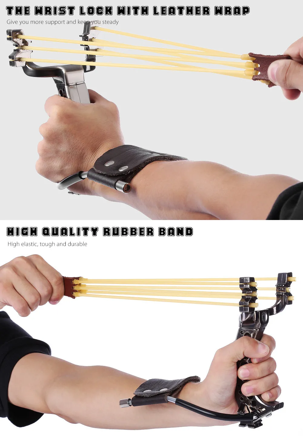 Professional Tactical Plastic Pocket Slingshot for Hunting