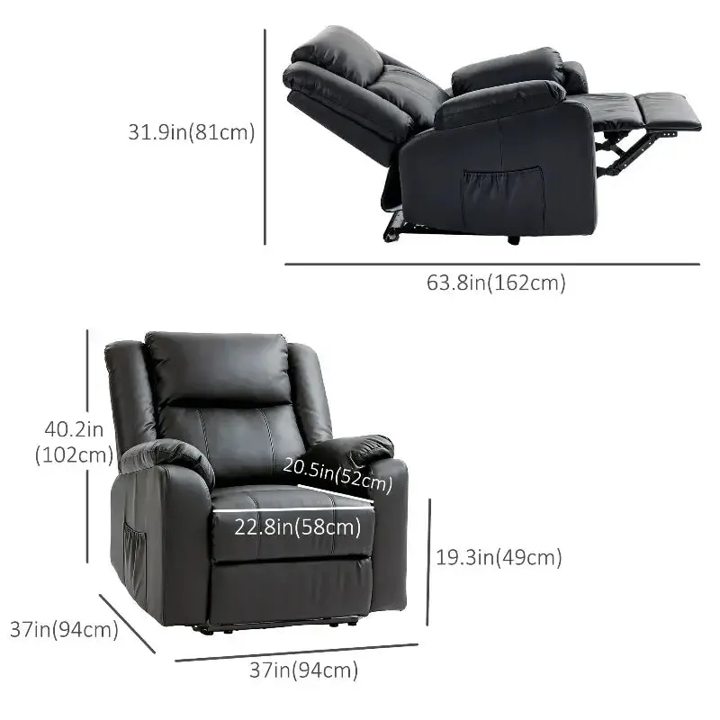 PU Leather Reclining Chair