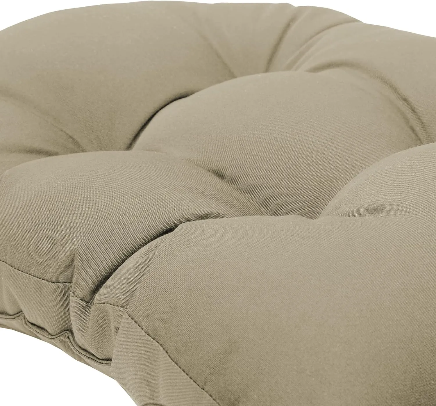 QILLOWAY Indoor/Outdoor High Back Chair Cushion for Adirondack,Spring/Summer Seasonal All Weather Replacement Rocking Chair Cushions. (1 Piece, Beige)