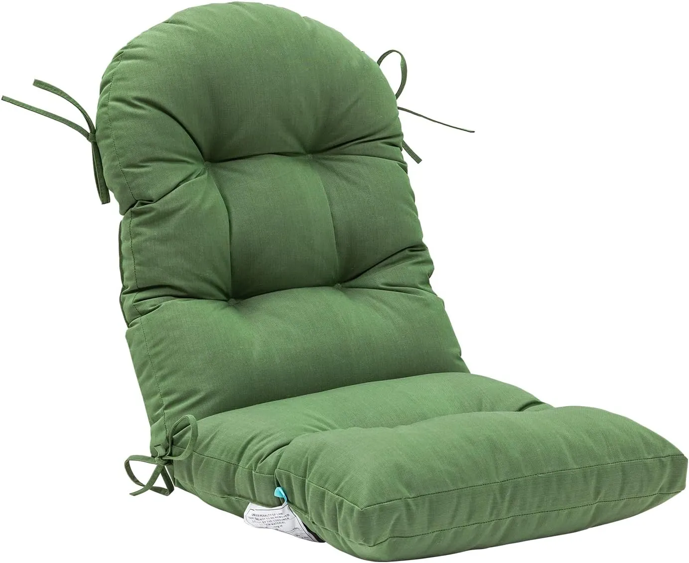 QILLOWAY Indoor/Outdoor High Back Chair Cushion for Adirondack,Spring/Summer Seasonal All Weather Replacement Rocking Chair Cushions. (1 Piece, Dark Green)