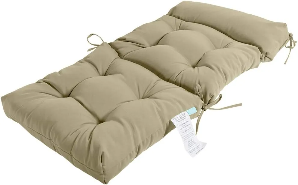 QILLOWAY Indoor/Outdoor High Back Chair Cushion,Spring/Summer Seasonal Replacement Cushions.(Beige)