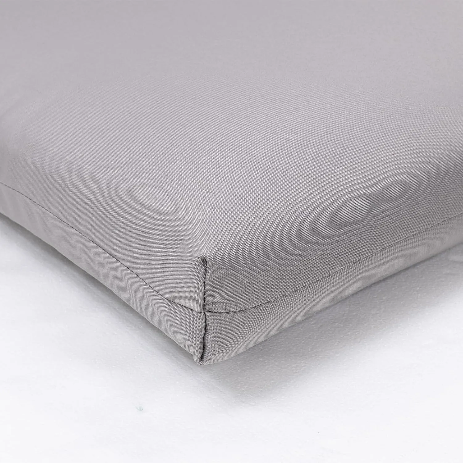 QILLOWAY Outdoor/Indoor High Back Chair Cushion,Replacement Deep Seat Cushions,All Weather Water Resistant/Fade Resistant Seat Pads with Ties,2counts,Grey