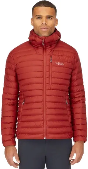 Rab Men's Microlight Alpine 700-Fill Down Hooded Puffer Jacket for Hiking & Skiing
