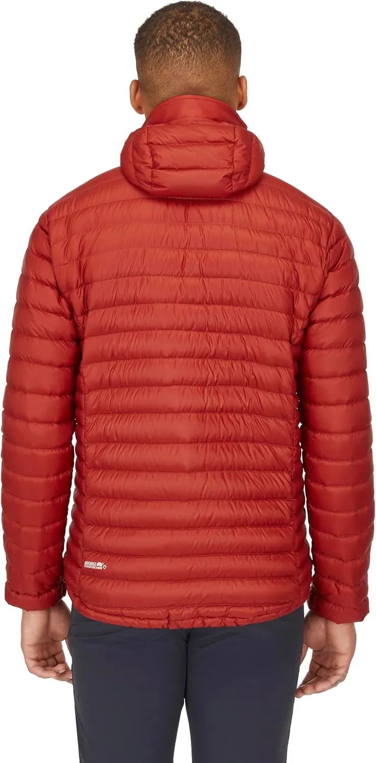 Rab Men's Microlight Alpine 700-Fill Down Hooded Puffer Jacket for Hiking & Skiing