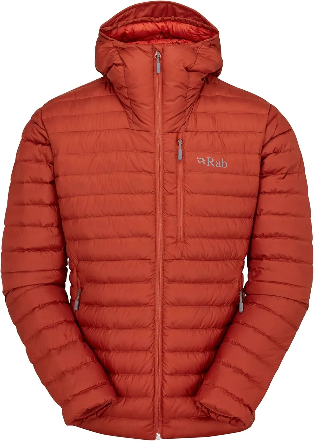 Rab Men's Microlight Alpine 700-Fill Down Hooded Puffer Jacket for Hiking & Skiing