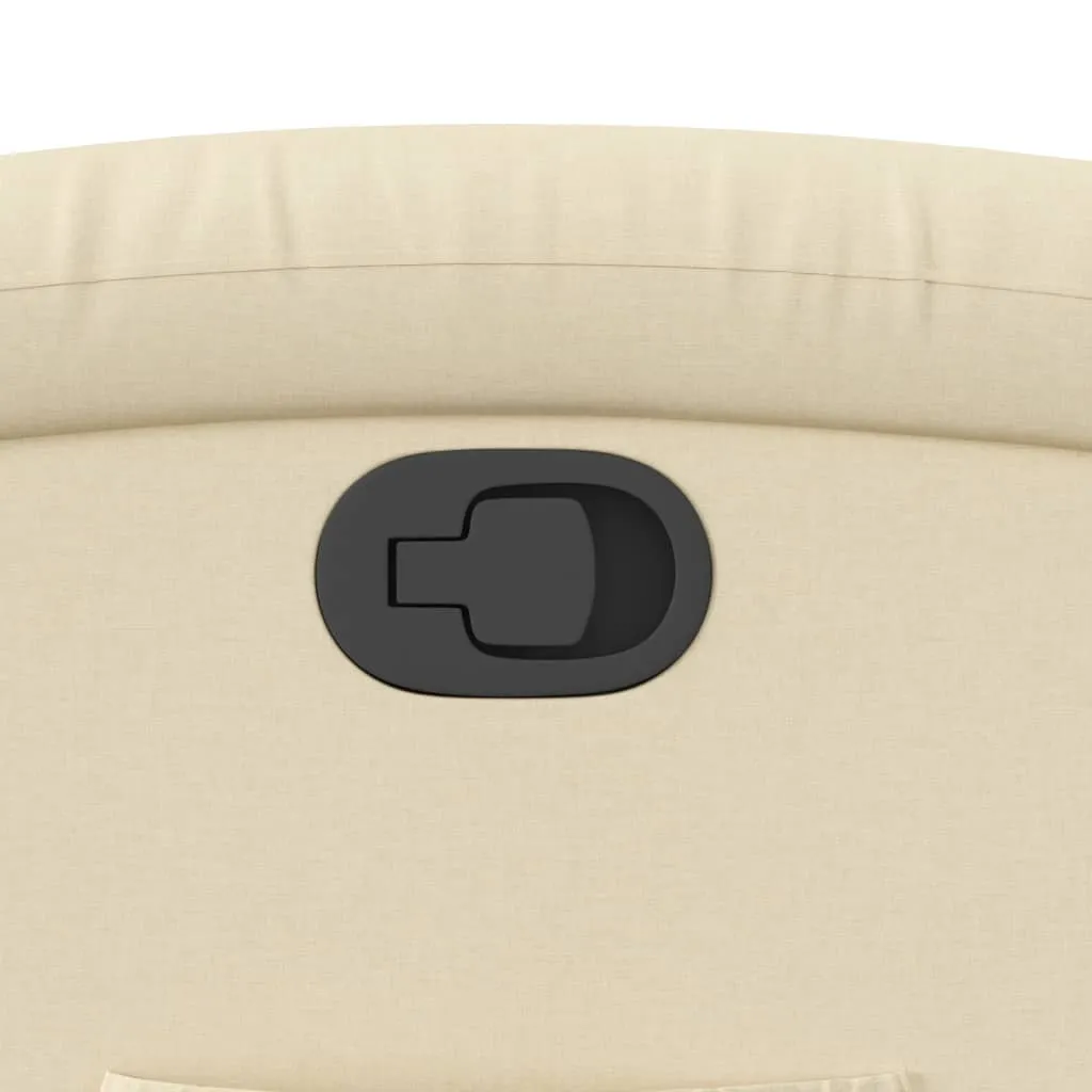 Recliner Chair Cream Fabric