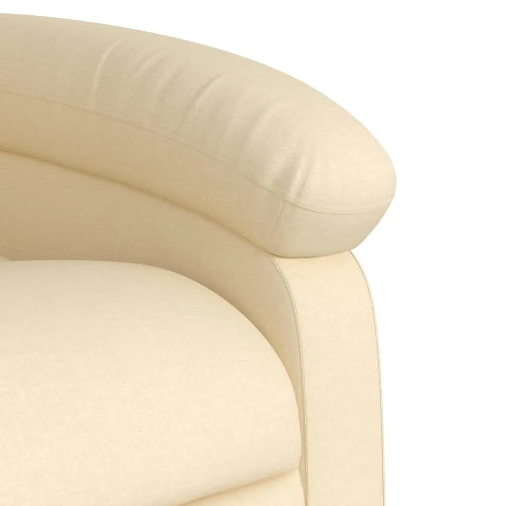 Recliner Chair Cream Fabric