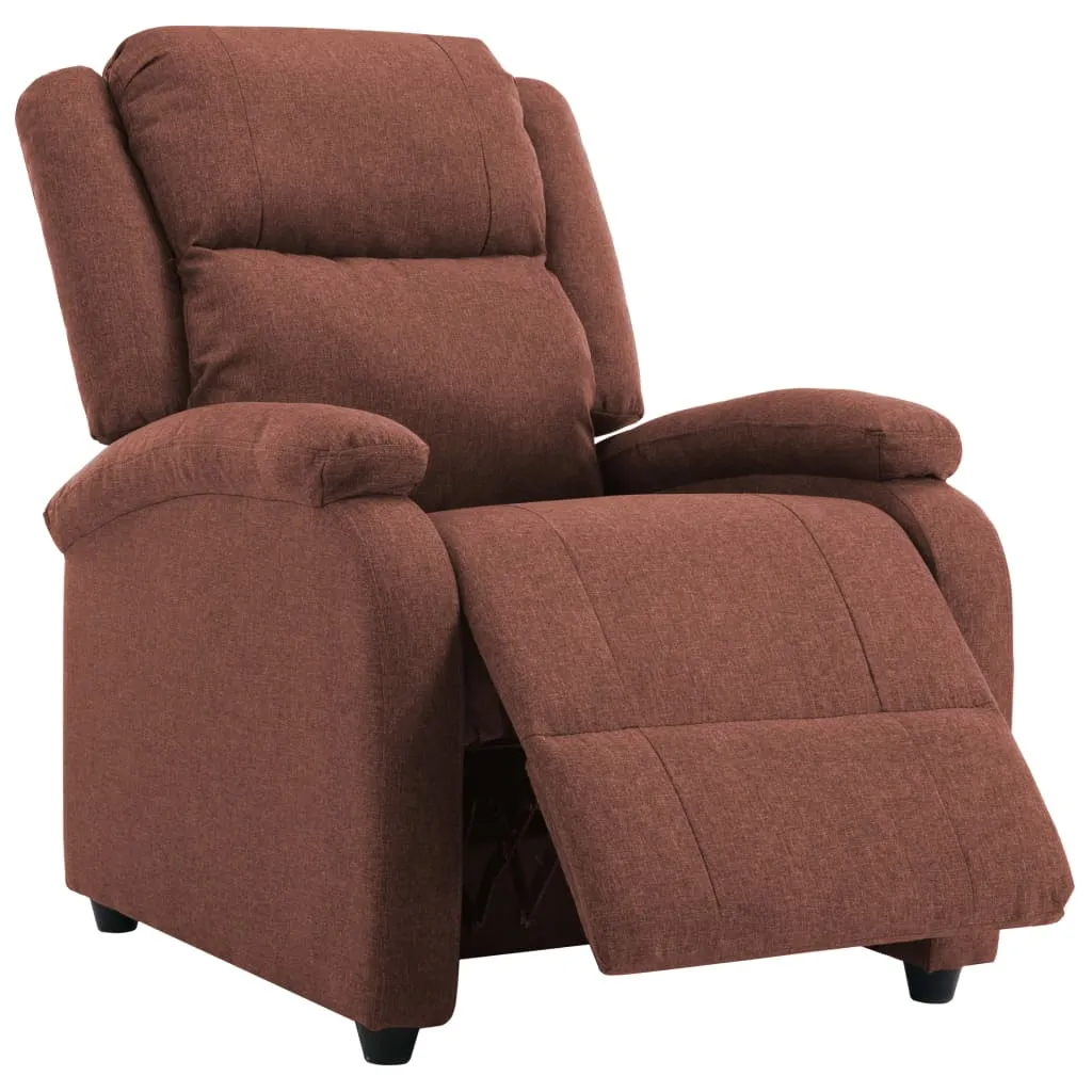 Recliner Chair TV Recliner Sofa Seating with Adjustable Footrest Fabric