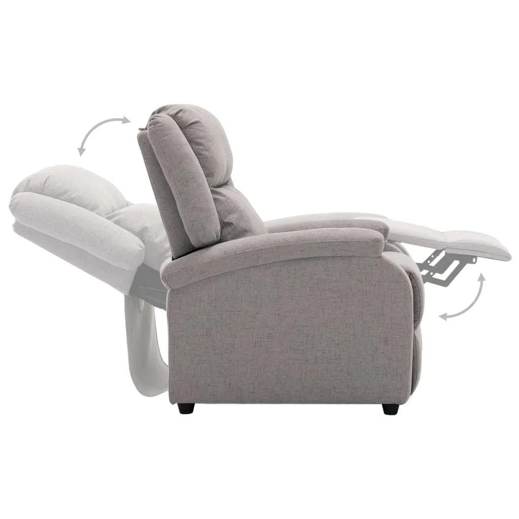 Recliner Chair TV Recliner Sofa Seating with Adjustable Footrest Fabric