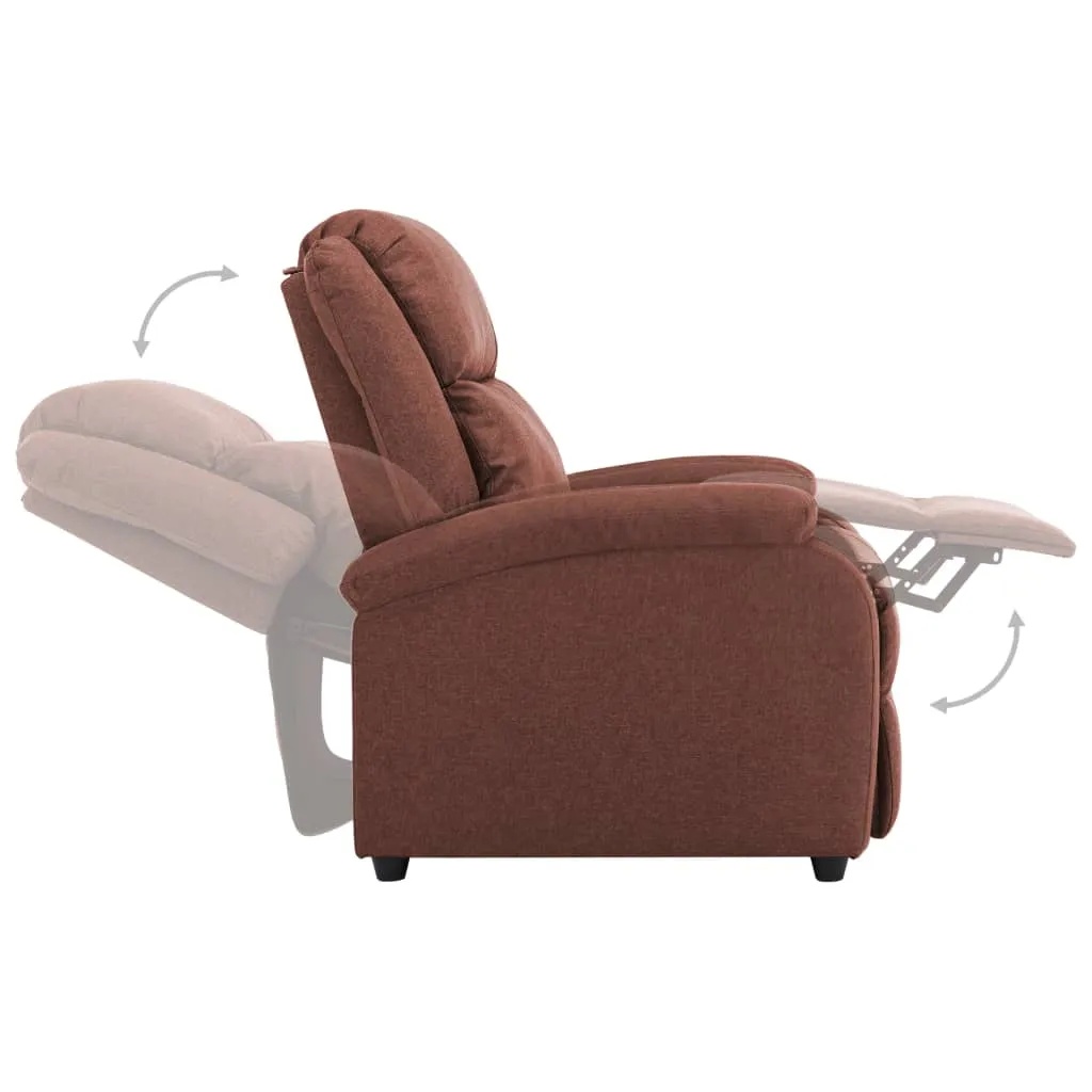 Recliner Chair TV Recliner Sofa Seating with Adjustable Footrest Fabric