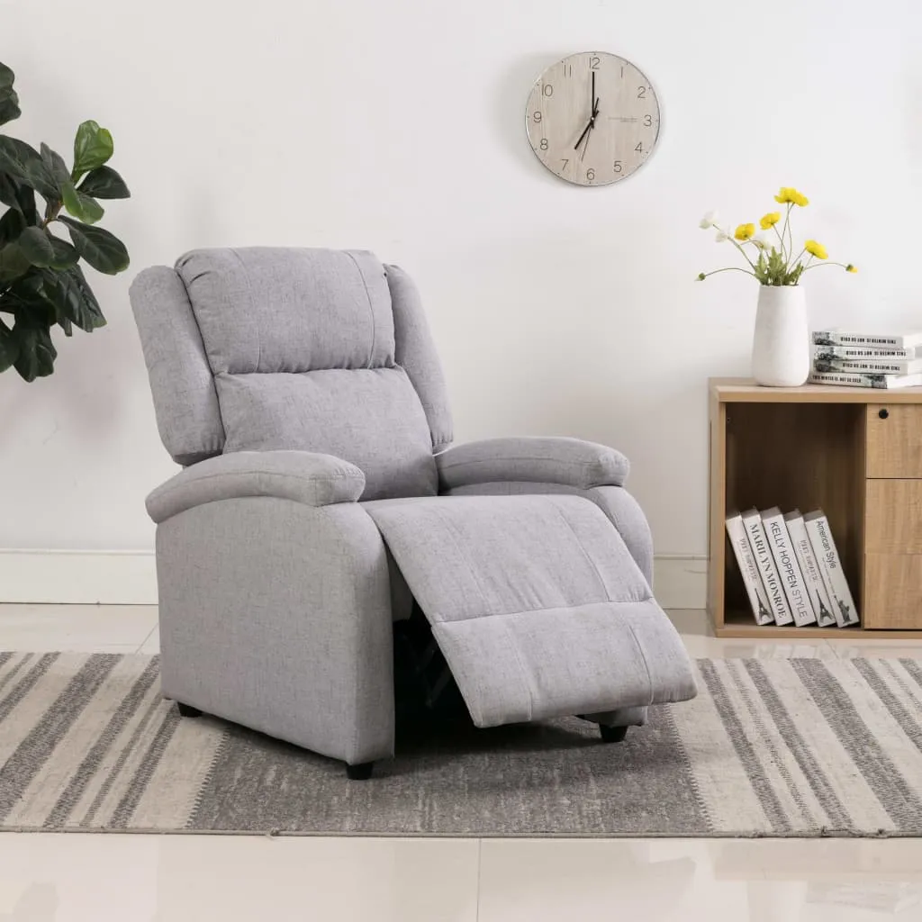 Recliner Chair TV Recliner Sofa Seating with Adjustable Footrest Fabric